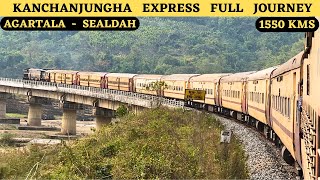 Kanchanjungha Express Agartala to Sealdah Full Journey  Panoramic North East India [upl. by Anirahtak499]