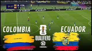 COLOMBIA vs ECUADOR Eliminatorias Sudamericanas 2024 Partido Completo Simulación y Predicción [upl. by Frans]