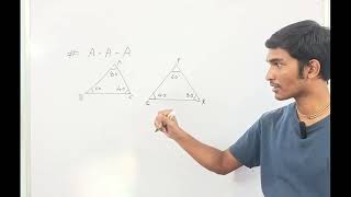 AAA THEOREM PROOF TRIANGLE  SIMILARITIES CLASS 10TH [upl. by Ekalb]