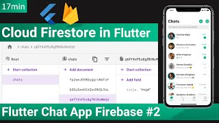 Easy Flutter Firebase Firestore  Flutter Chat App Firebase 2 [upl. by Judy]