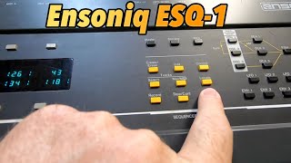 Ensoniq ESQ1 Song On Internal Sequencer [upl. by Neelrac]