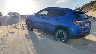 INCLINAÇÃO LATERAL JEEP RENEGADE S 4x4 T270 COMPASS TRAIL HAWK TD 350 DUNAS OFFROAD DUNAS [upl. by Hite]