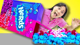 CRAZY WAY TO MAKE DIY GIANT NERDS CANDY  HOW TO MAKE THE WORLD’S BIGGEST FOOD BY SWEEDEE PLUS [upl. by Nedloh501]