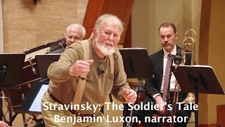 Stravinsky’s “The Soldier’s Tale” Benjamin Luxon narrator AllStar Ensemble on Parlance Concerts [upl. by Barhos999]