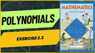 Polynomial class 9  maths class 9 polynomials ex 23  new ncert [upl. by Ahsekyt]