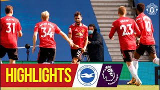 Highlights  Brighton 23 Manchester United  Fernandes seals dramatic late win  Premier League [upl. by Pihc]