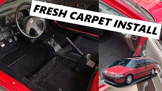 New Carpet in my 89 Civic Si  StockInteriorscom [upl. by Prakash696]