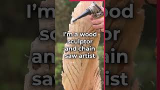 CARVING a 5ft wooden feather with ArbortechWoodworking sculpture woodart satisfying shorts [upl. by Hapte779]