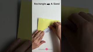 Asized paper from a Rectangle origami diy tutorial [upl. by Adnaluy213]