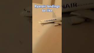 Ryanair landings be like 💀💀 ryanair plane shorts fyp ryanairlanding [upl. by Eilahs748]