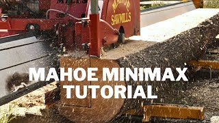 Mahoe Minimax Quick Tutorial  Milling Huge Pine Beams [upl. by Htial]