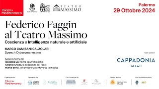 Federico Faggin al Teatro Massimo coscienza e intelligenza naturale e artificiale [upl. by Nisior389]