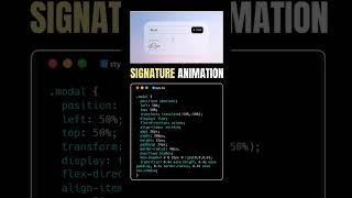 Signature Animation css shorts viralvideo codingbangla [upl. by Katuscha]