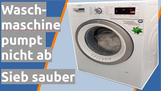 Sieb ist sauber Waschmaschine pumpt nicht ab [upl. by Aliber]