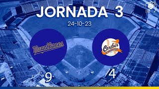 JORNADA 3 RESUMEN  Navegantes del Magallanes 9  Caribes de Anzoátegui 4  LVBP 2324 241023 [upl. by Ahron669]