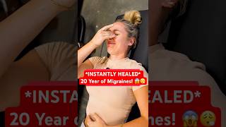 INSTANTLY HEALED 20 Year of Migraines 😱😮‍💨 trending chiropractic short backpain [upl. by Mayor860]