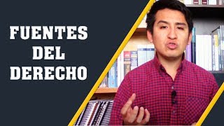 ¿QUÉ SON LAS FUENTES DEL DERECHO  Introducción al Derecho  3 [upl. by Acirt]