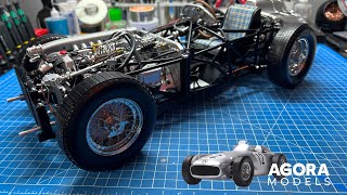 Build the 18 Scale Stirling Moss 1955 Mercedes W196R  Pack 10  Making the Wheels Unedited 6971 [upl. by Thay]