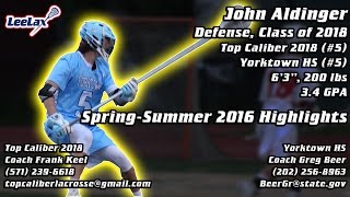 Recruiting LeeLights John Aldinger Class of 2018 Defense VMI COMMIT [upl. by Keir818]