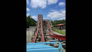 Twisted Timbers Front Row POV  kings Dominion [upl. by Rinee114]