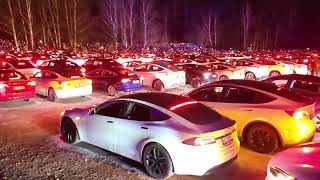 Tesla Light Show World Record  Finland [upl. by Reisinger]