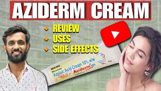 Aziderm Cream । Azelaic Acid Cream Review । azelaicacid [upl. by Lesak]