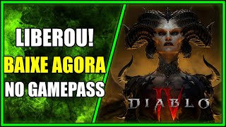 LIBEROU VEJA COMO INSTALAR DIABLO 4 NO PC GAMEPASS [upl. by Droc818]