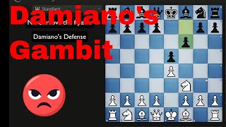 The fPawn Blunder The GameLosing Move in Damianos Gambit [upl. by Cecilio315]