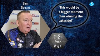 Glen Durrant believes WINNING the World Matchplay would be a BIGGER achievement than Lakesdie win [upl. by Enamrahs]