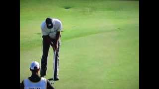 Matt Kuchar  Arm Lock Grip Putting Stroke Face On Dec 2013 [upl. by Broeker501]