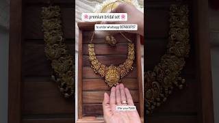 Bridal Jewellery at wholesale price Imitation jewellery onegramgold bridaljewellery [upl. by Marcille]