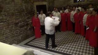 SARINGHIMIG performing AVE MARIA in the Holy House Loreto Italy [upl. by Vaios941]