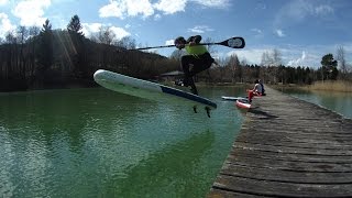 SUP Quadrocopter Austria Salzkammergut [upl. by Eimmelc]