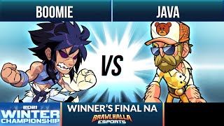 Boomie vs Java  Winners Final  Winter Championship 2021  NA 1v1 [upl. by Ayatnohs]