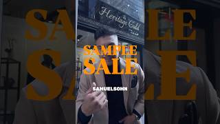 NYC Menswear Event Samuelsohn Sample Sale Nov 2123 Suits shopping nyc [upl. by Htes]