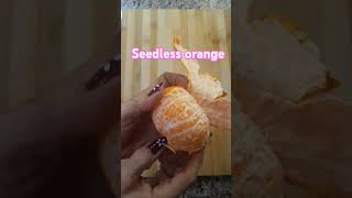 Peeling seedless orange fruit asmr shorts [upl. by Edijabab745]