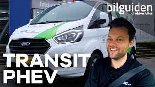 Ford Transit Custom plugin hybrid varebil  bilguiden test [upl. by Yragerg]