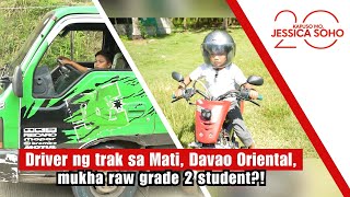 Driver ng trak sa Mati Davao Oriental mukha raw grade 2 student  Kapuso Mo Jessica Soho [upl. by Constanta]