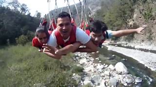 Flying Fox  Jumping Heights Rishikesh [upl. by Giacinta467]