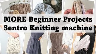 beginner projects  Sentro Addi Knitting Machines  easy and quick Accessories cardigans toys [upl. by Upshaw]