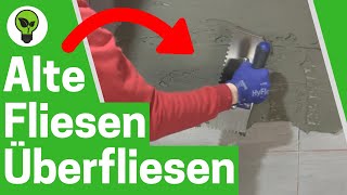 Fliesen auf Fliesen Verlegen ✅ TOP ANLEITUNG Wie Neue Fliese auf Alte Wandfliesen drüber Kleben [upl. by Enaek]