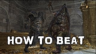 Dark Souls 2 How to Beat The Two Dragonriders In Drangleic Castle BOSS [upl. by Odlanyar23]