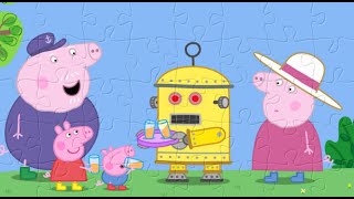 Peppa Pig Granpas Robot Is Serving Drinks  Big Puzzle Fan [upl. by Ron]