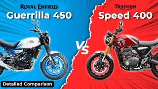 Is Guerrilla 450 Better Than Speed 400  Guerrilla 450 vs Speed 400 royalenfield triumph [upl. by Ioyal686]