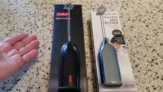 Milk Frother Comparison Bodum vs Primula [upl. by Enicul324]