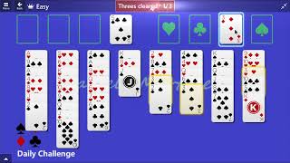 Microsoft Solitaire Collection  FreeCell Easy  February 15 2015  Daily Challenges [upl. by Aerdnat204]