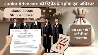 Junior Advocates को आब मिलेंगे 1500020000 Fixed Stipend Senior Advocate की मनमानी ख़तम viral [upl. by Uball]