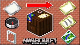 Minecraft Bedrock  How To Use The Cartography Table MobileXboxPSWindowsSwitch [upl. by Purdum]