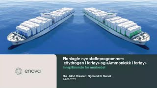 Webinar om Hydrogen og ammoniakk i fartøy [upl. by Docila249]