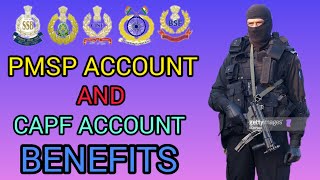 CAPF Account Facilities  PMSP account facilities  SBI paramilitary force account benefits [upl. by Tekcirk]